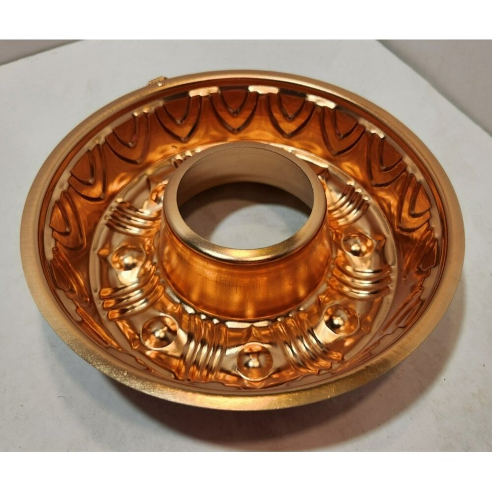 Vintage Copper Round Ring Gelatin Mold Cake Pan Decor 3.5 Cups